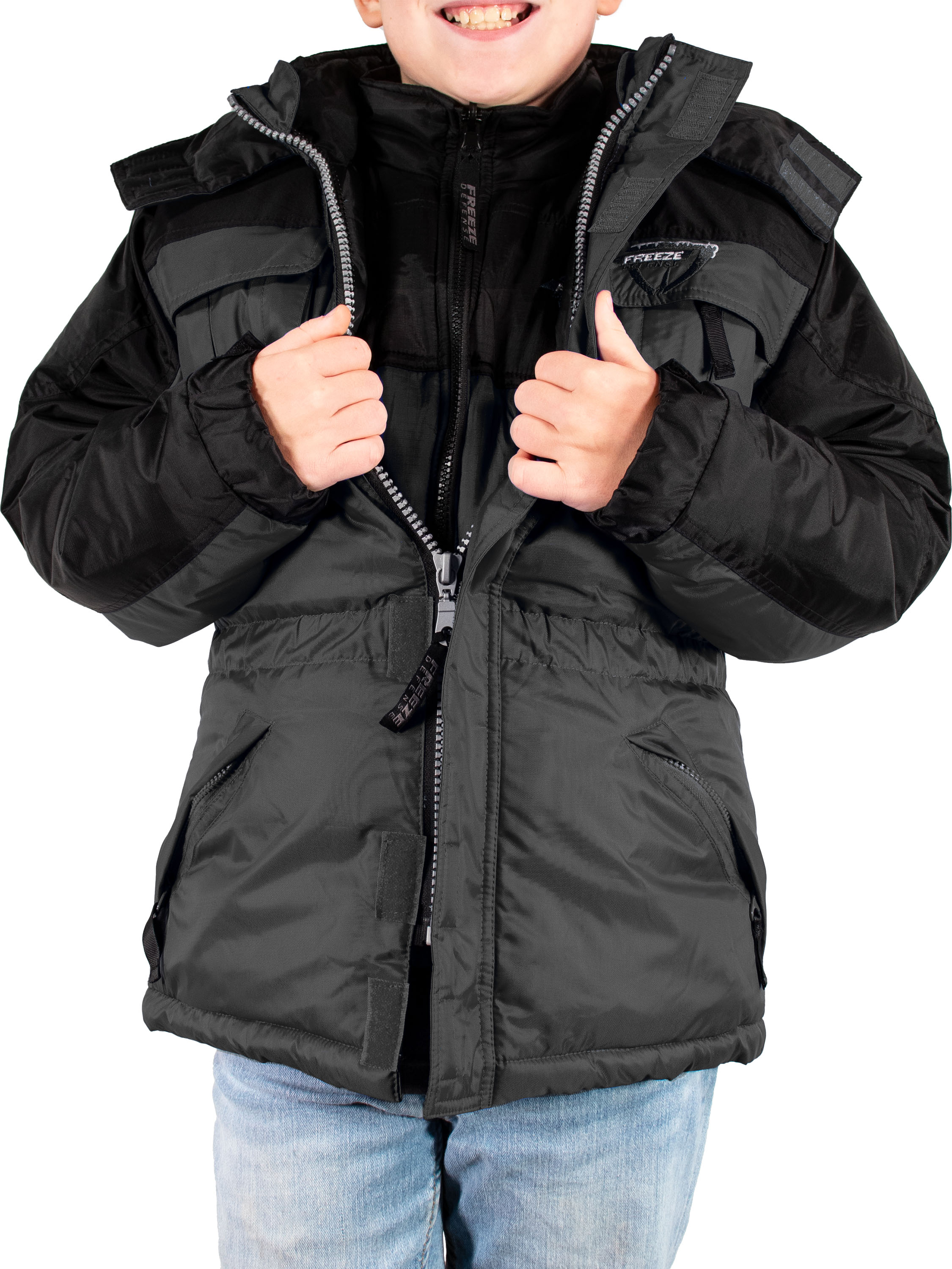 Boys 3in1 Winter Coat Snow Parka w/ Insulated Vest Jacket - Freeze Defense