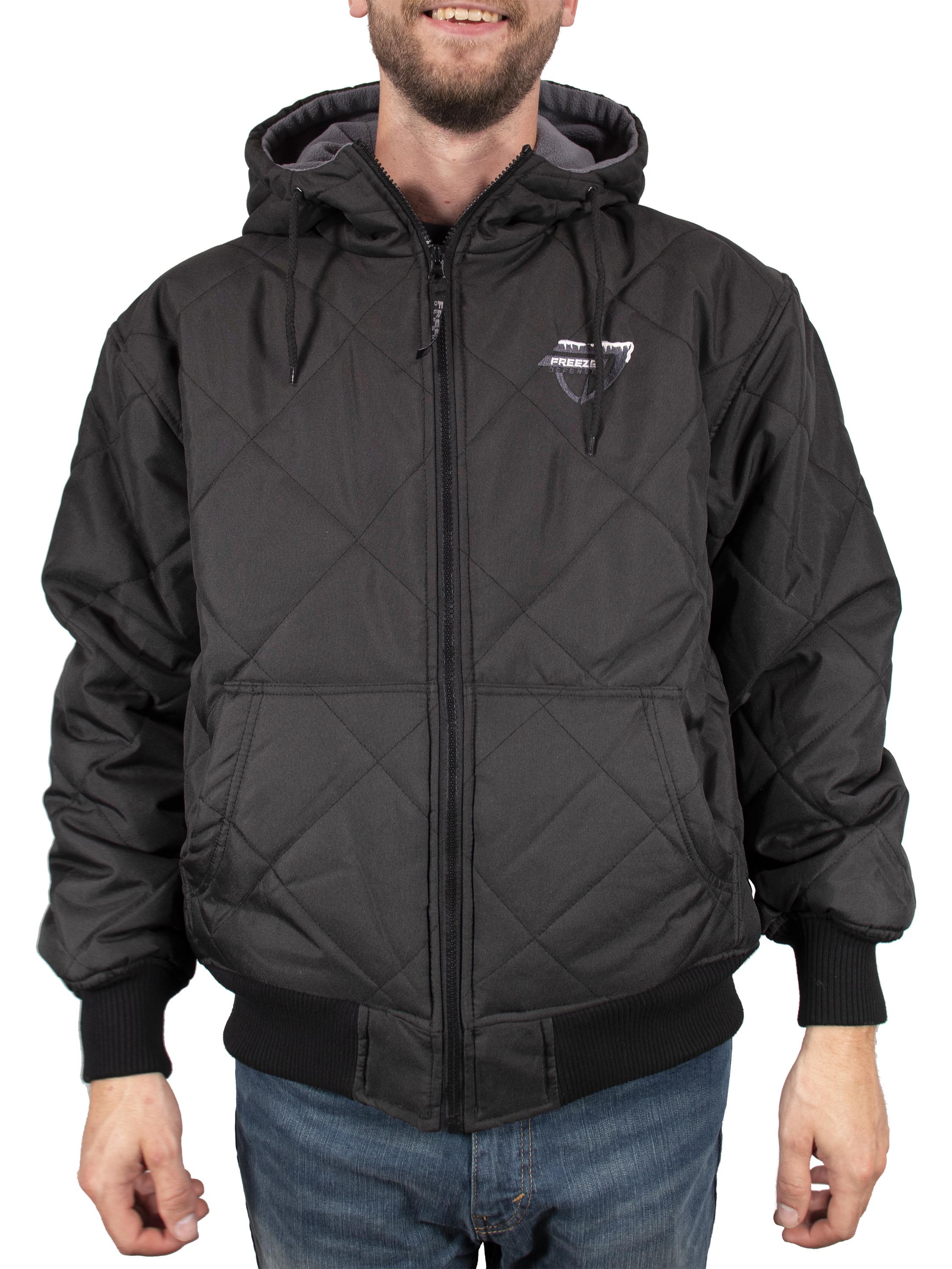 Saga Binnen prins Freeze Defense Mens Fleece Lined Quilted Jacket (Regular and Big and Tall  Sizes)