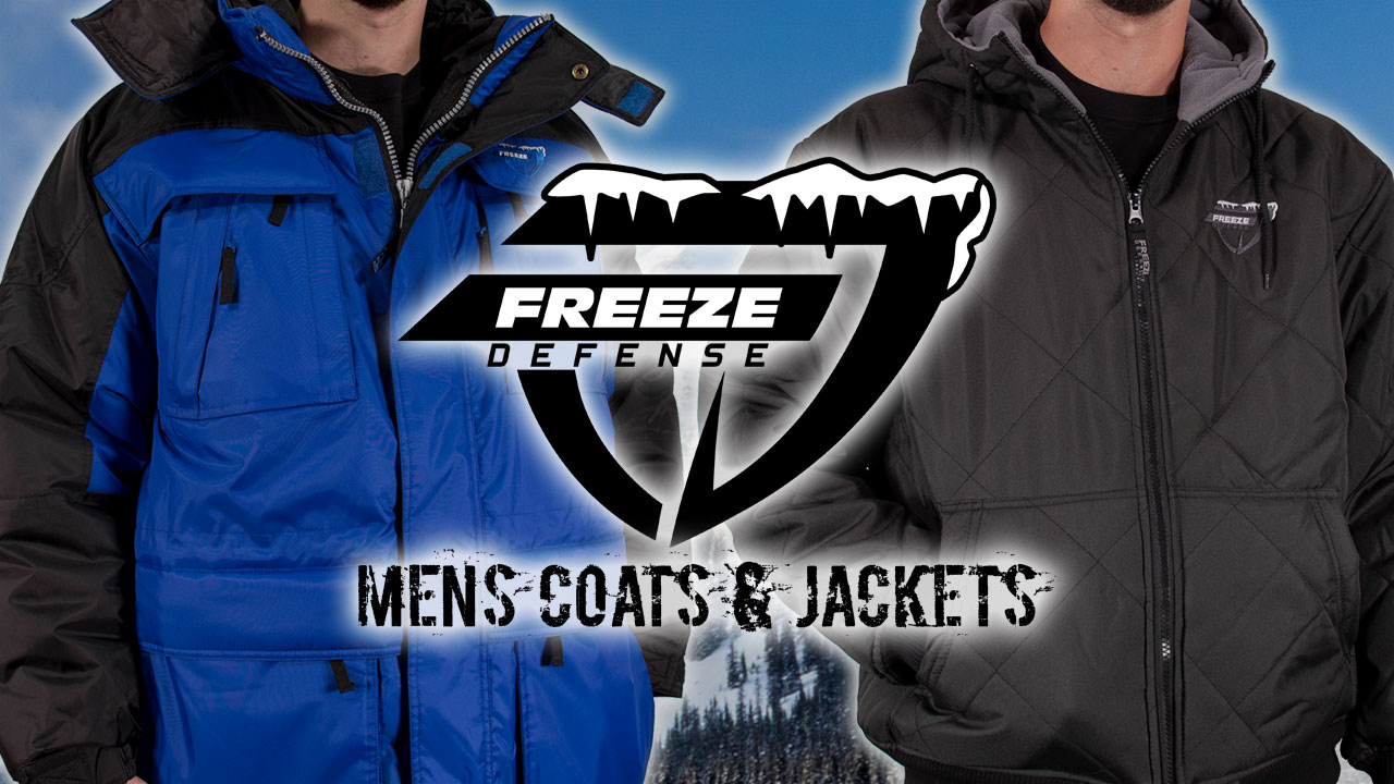 Freeze Defense Mens 3in1 Winter Jacket Coat Parka & Vest (Regular